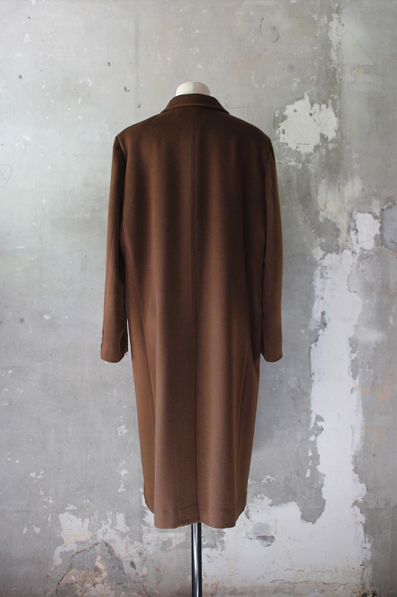 V-collar double button coat (2colors)