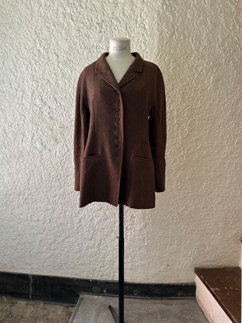 Classic Linen Jacket II BROWN