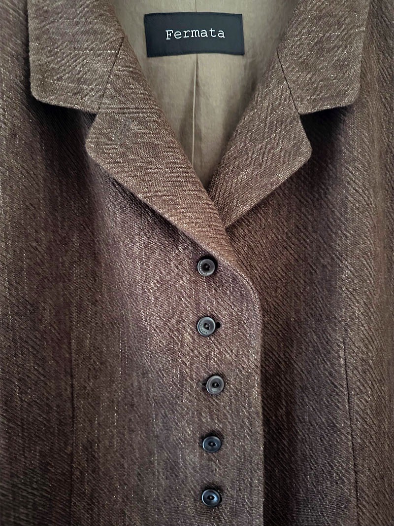 Classic Linen Jacket II BROWN