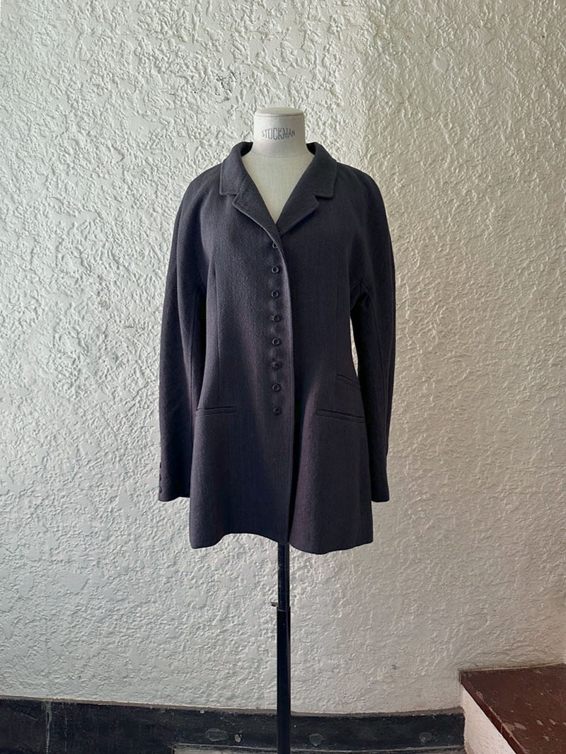 Classic Linen Jacket II CHARCOAL