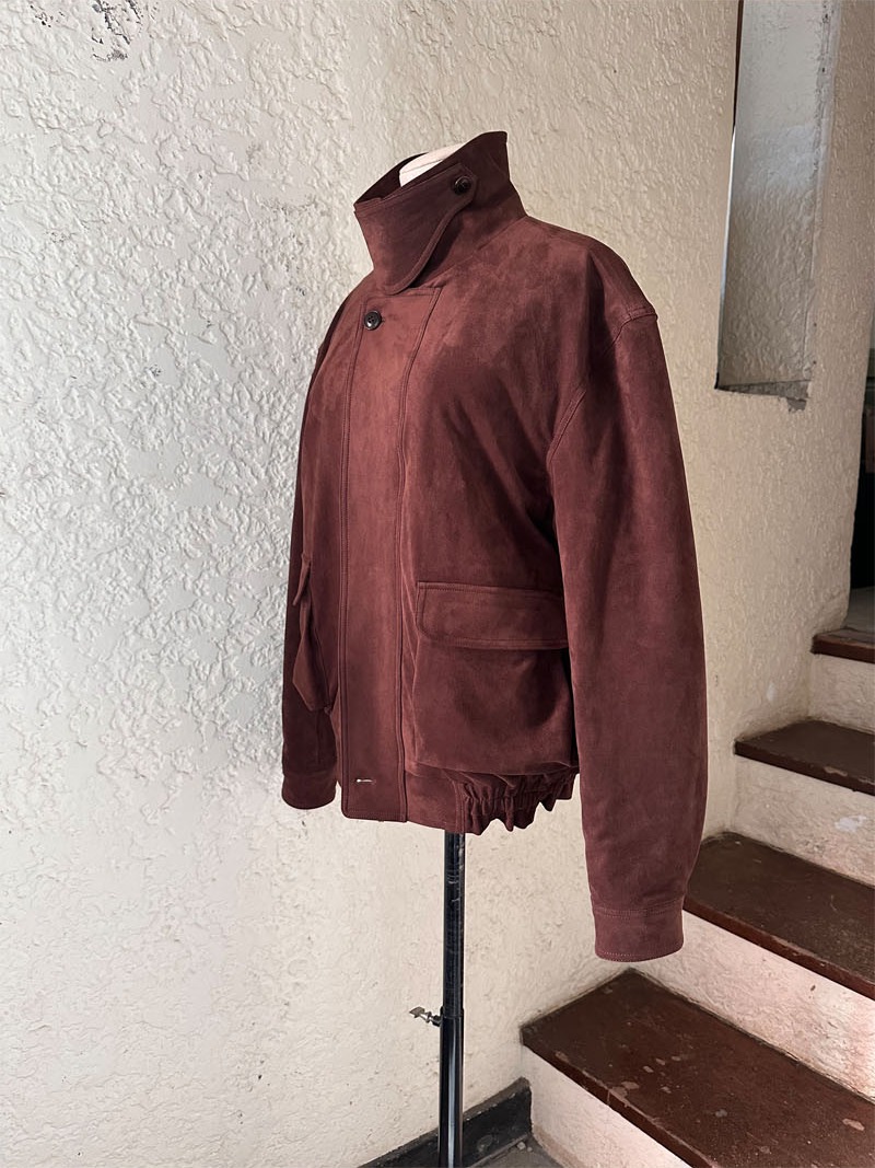 Vegan Suede Jacket BROWN