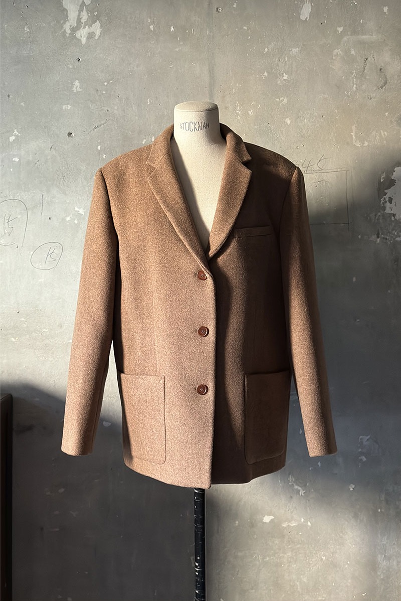 Double Faced Wool Jacket MARRON