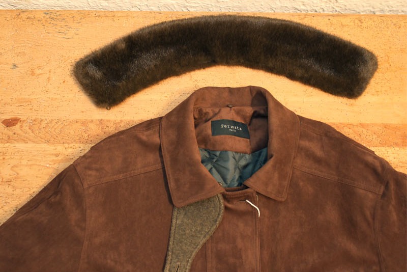 OVER-FIT SUEDE SAFARI JACKET