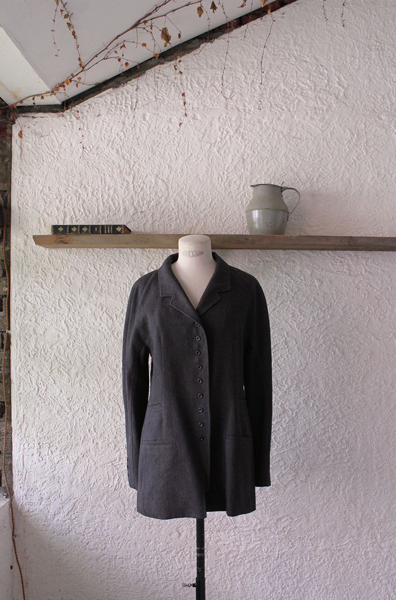 Classic Linen Jacket il set Black