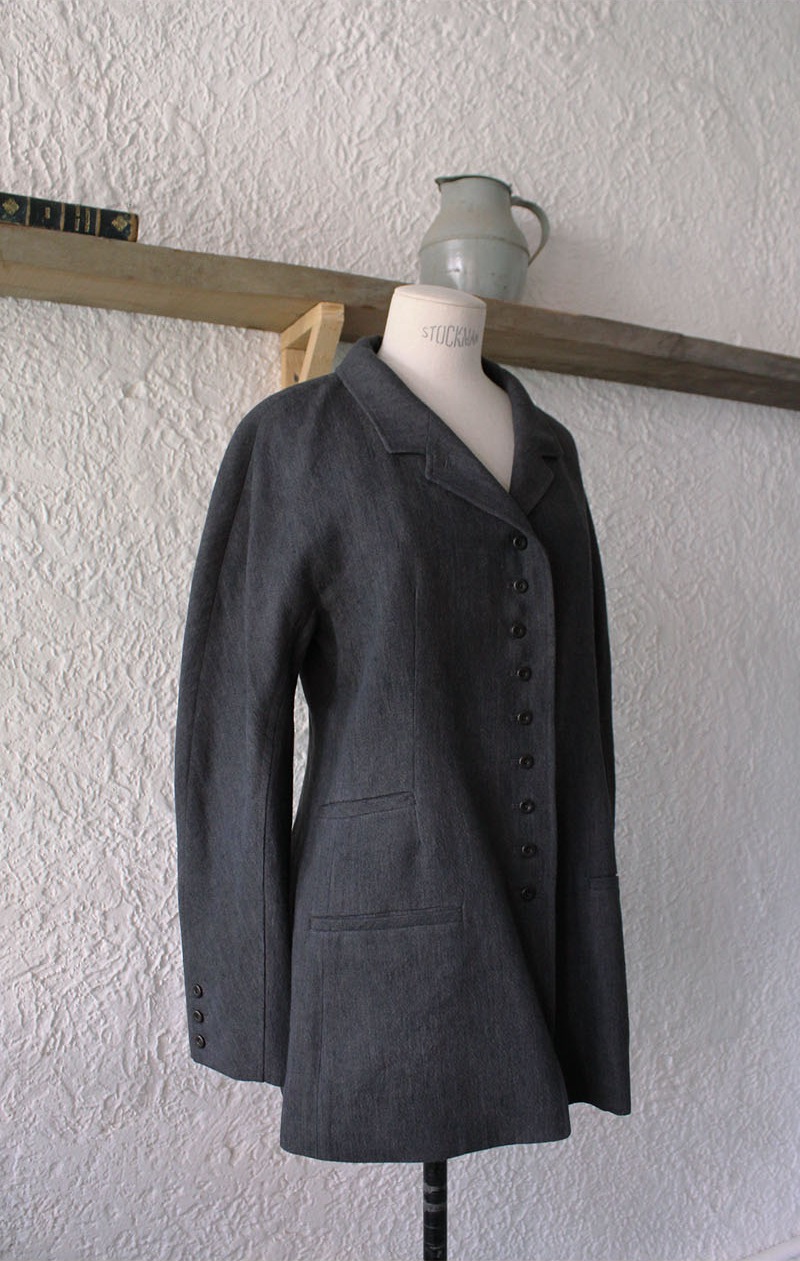 Classic Linen Jacket il set Black