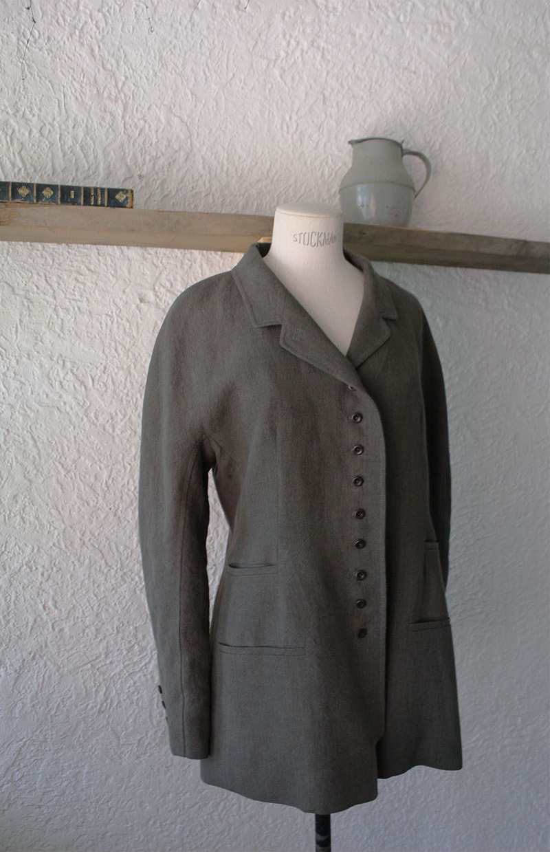 Classic Linen Jacket il set Khaki Brown