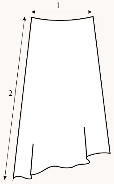 MILKY WAY BIAS SKIRT 사이즈 도식