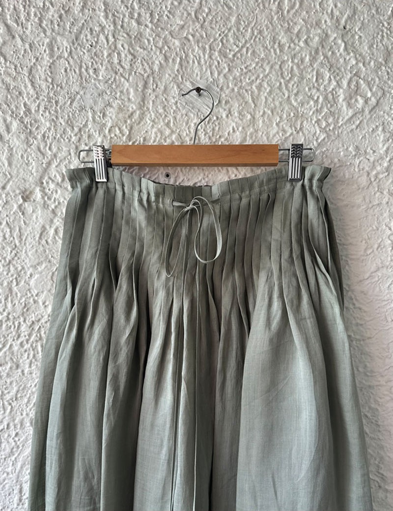 RIPPLE SKIRT MINT GREY