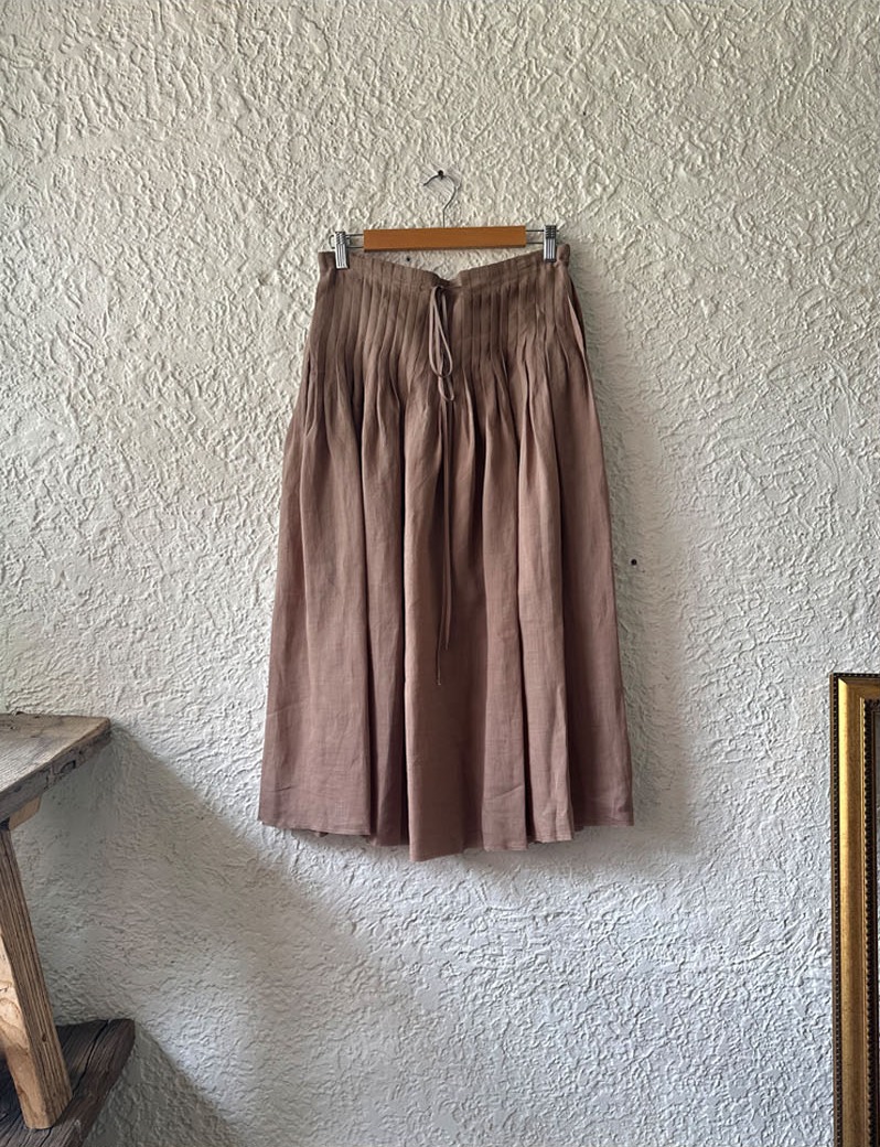 RIPPLE SKIRT MOKA