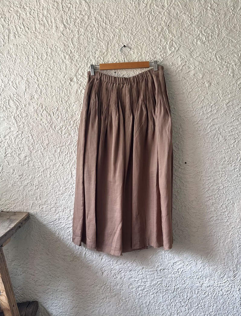 RIPPLE SKIRT MOKA