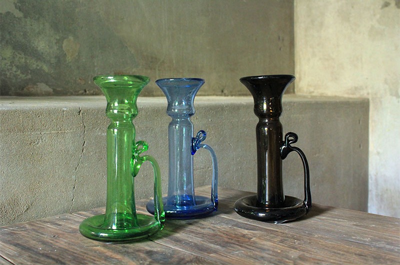 Porta Candele with Handle